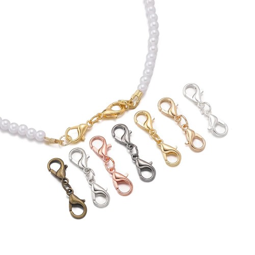 Double lobster clasp extender - double,