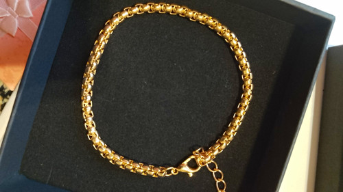 Gold tone metal ball - gold, ball/bead