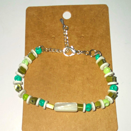 Multicolour beaded cable chain - cable,