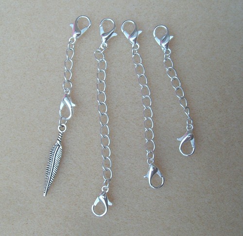 Silver plated double clasp - double,