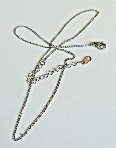 Silver colour curb - silver, chain