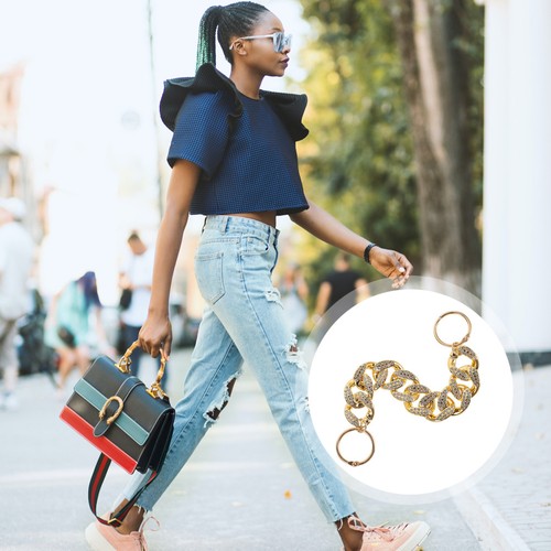 Golden purse strap extender - strap,