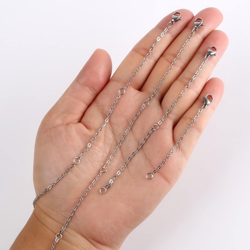 4pc necklace extender chain - 4pc,