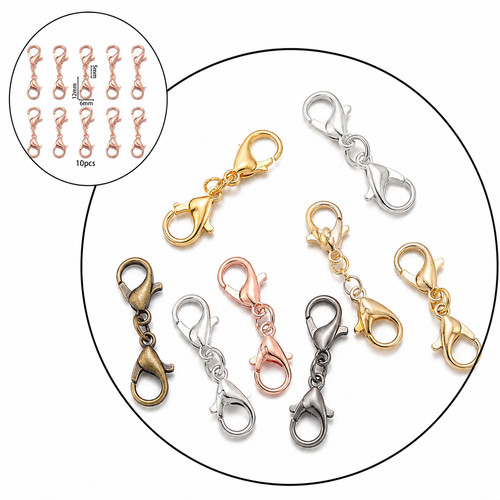 Double lobster clasp extender - double,