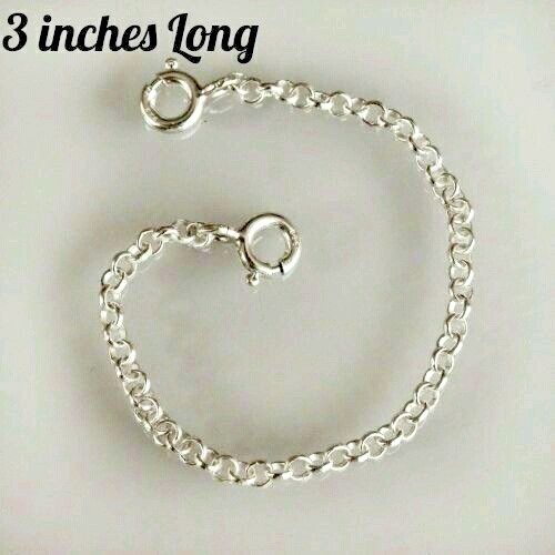 Solid sterling silver necklace - silver,